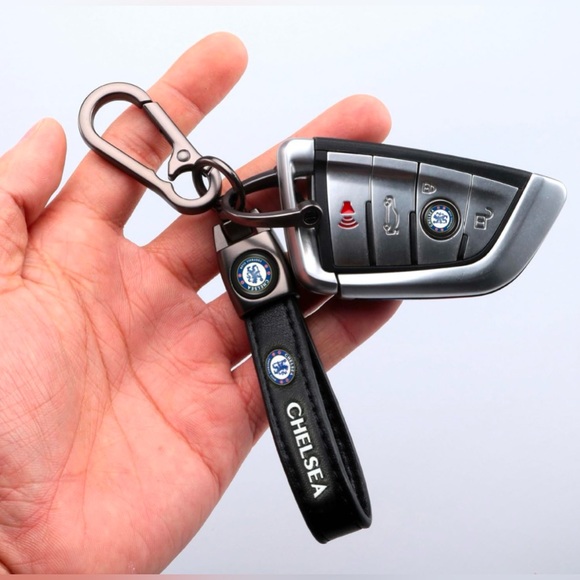 Microfiber Leather Car Keychain Key Fob Keychain Leather Key Chain Holder - Picture 6 of 6